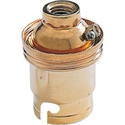 Douille acier laitonné B22 SB M10