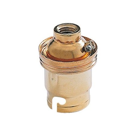 Douille acier laitonné B22 SB M10