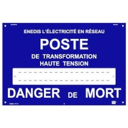 affiche alu pr10 enedis poste 18 carac