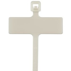 Collier PLT,Drapeau,6,6X19,1mm,99X2,5mm,PA 6.6,Naturel,Cdt:1000 (sachet)