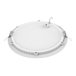 Downlight FLAT CCT plat rond fixe blanc 110DEG LED 20,4W 2400lm 3000/4000K