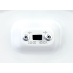 Downlight FLAT CCT plat rond fixe blanc 110DEG LED 20,4W 2400lm 3000/4000K