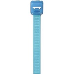 Collier PLT résistant radiation,188X4,8mm,Tefzel,Aqua blue,Cdt:1000 (sachet)