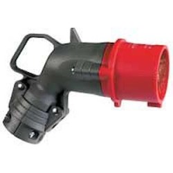 Fiche mobile coudée Hypra IP44 16A - 380V~ à 415V~ - 2P+T - plastique