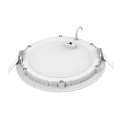 Downlight FLAT CCT plat rond fixe blanc 110DEG LED 11,4W 1250lm 3000/4000K