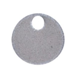 Marker Tag, 304 SS, Circle, 1 Hole, 2.13
