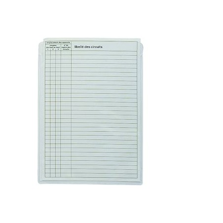 Jeu de 10 pochettes à plan A5 transparentes