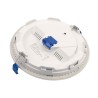 FLAT-ISO-Downlight IP20/65 recouvr., fixe, blanc, LED 20W 2400lm 3000/4000K(CCT)