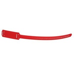 Collier marquage boucle télécom,531x7,6mm,Polyethylene,Rouge,Cdt:50 (sachet)