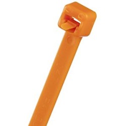 Collier réutilisable PRT,188X4,8mm,PA 6.6,Orange,Cdt:1000 (sachet)