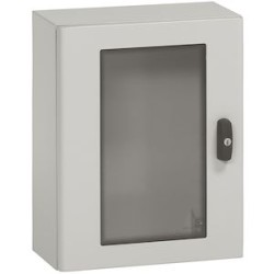 Coffret métal - porte vitrée Atlantic métal IP66 IK10 - 600x400x250mm - RAL7035