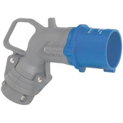 Fiche mobile coudée Hypra IP44 16A - 200V~ à 250V~ - 3P+T - plastique