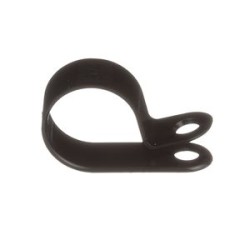 Attache diamètre fixe 9,7mm,largeur 12,7mm,vis M5,Noir UV,Cdt.1000