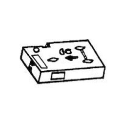 Recharge ruban blanc - titreuse réf.006320 largeur 9mm - compatible BROTHER