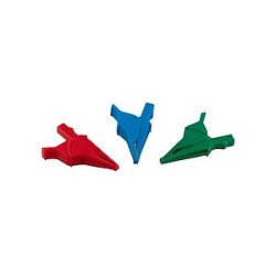 Kit 3 Pinces Croco Rouge/Bleu/Vert