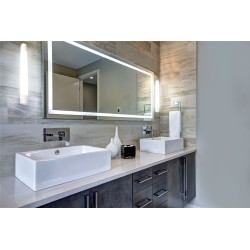 MAUD SYM 00 - Réglette IP44 IK07 Vol.2 LED intég. 6,3W 2700K 600lm, blanc