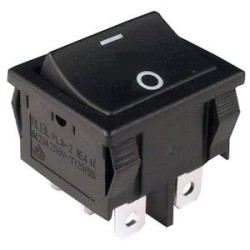 110 B98 N/N +G001B : interrupteur ON-OFF bipolaire pour découpe 22x19mm