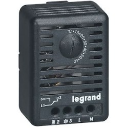 Thermostat pour coffret/armoire - de 5 à 60DEGC - fixation sur rail