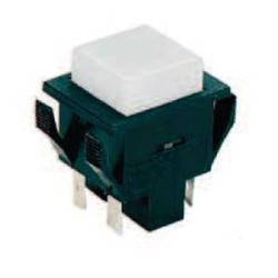 1110 P B5 N/ST : bouton-poussoir ON-OFF bipolaire pour découpe 27,2x22,2mm