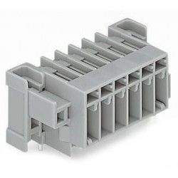 Connecteur mâle THT 1.0 x 1.0 mm solder pin Coudé, gris