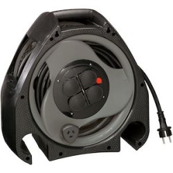 Enrouleur de chantier grande capacité 4x2P+T et 25m de câble 3G 2,5mm²