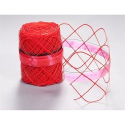 Grillage avertisseur réseaux électriques - Rouge - Largeur 30 cm - Longueur 100m