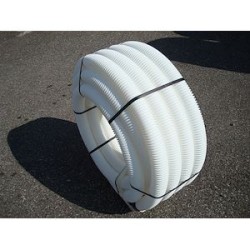Fourreau de protection réseaux domotiques DN40 - Couleur blanc - Couronne 25m