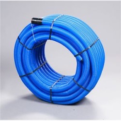 Fourreau de protection réseaux d'eau potable DN50 - Couleur bleu - Couronne 25m