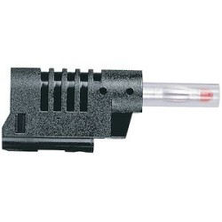 Fiche banane D4mm 16A 33V~ ou 70V embout isolant et fourreau rétractable - noi