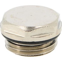 Bouchon plein 1/2' pour radiateur Acier sous Blister de10 10 bar 100DEGC
