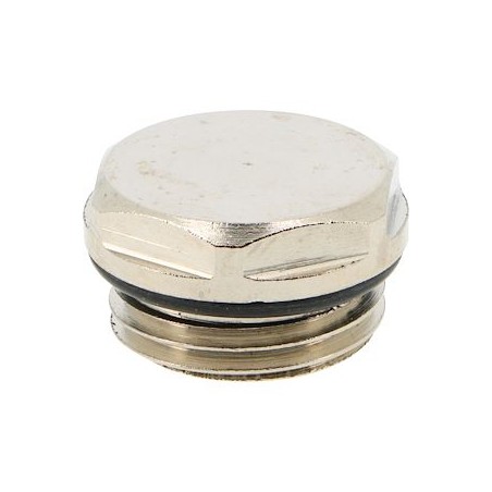 Bouchon plein 1/2' pour radiateur Acier sous Blister de10 10 bar 100DEGC