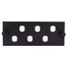 Module à équiper pour 6 raccords ST simplex - Noir, pour GGM PO4X6B