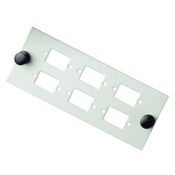 Module à équiper pour 6 raccords SC splx/LC duplex - Gris pour BOXOPTIC/COFOPTIC