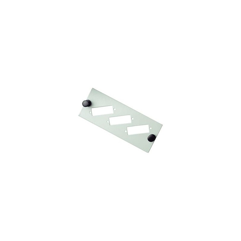 Module à équiper pour 3 raccords SC duplex/LC quad - Gris pour BOXOPTIC/COFOPTIC