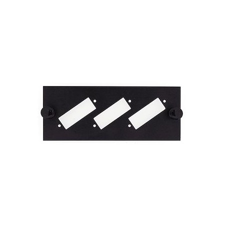 Module à équiper pour 3 raccords SC duplex / LC quad - Noir, pour GGM PO4X6B