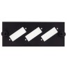 Module à équiper pour 3 raccords SC duplex / LC quad - Noir, pour GGM PO4X6B