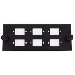 Module à équiper pour 6 raccords SC simplex / LC duplex - Noir, pour GGM PO4X6B