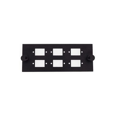 Module à équiper pour 6 raccords SC simplex / LC duplex - Noir, pour GGM PO4X6B