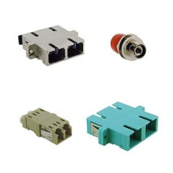 Raccord multimode SC duplex, corps métal, centreur céramique