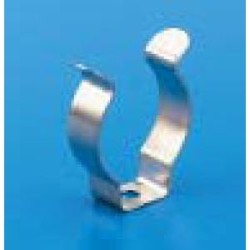 Support pour tube fluo T8 acier nickelé