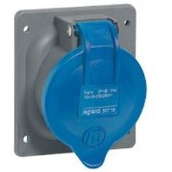 Prise à entraxes unifiés Hypra IP44 16A - 200V~ à 250V~ - 3P+T - plastique