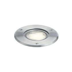 LUXMUR 2 - Encastré Mur Ext. GX53 IP66 IK07, rond, inox, Lpe non incl.
