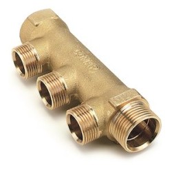 Collecteur matricé entraxe 35 mm 1'-M22 4 sorties