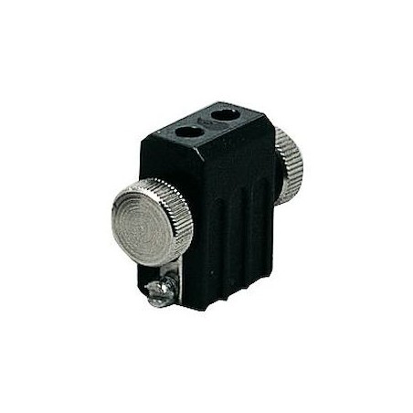 Syst.Câble L&E Tête de spot pour câbles Socket max.1x35W G4 Noir 12V Métal