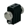 Syst.Câble L&E Tête de spot pour câbles Socket max.1x35W G4 Noir 12V Métal