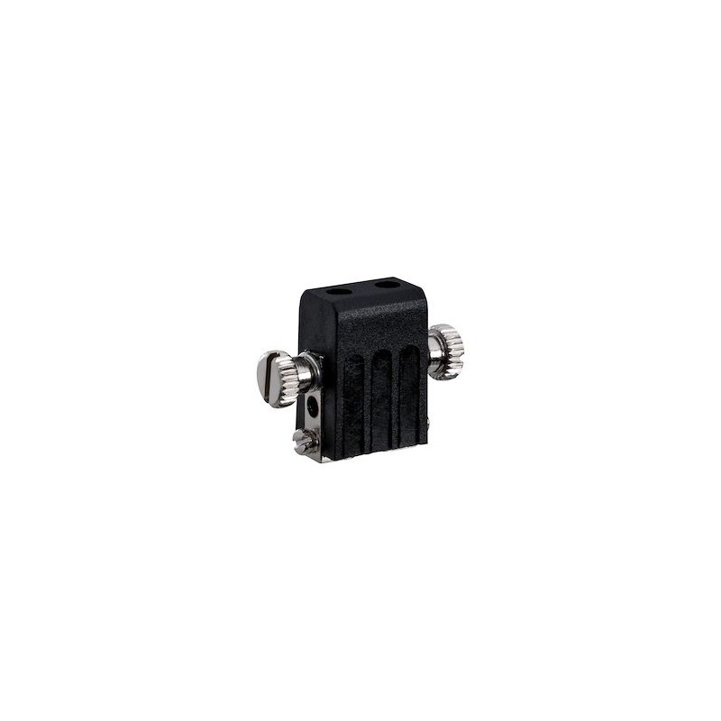 Syst.Câble L&E Tête de spot pour câbles Socket max.1x50W GX5,3 Noir 12V Métal
