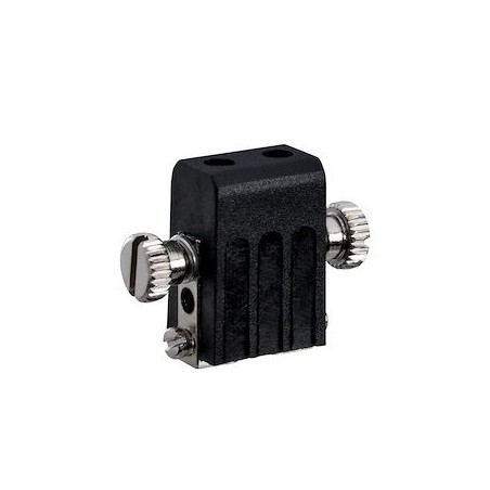 Syst.Câble L&E Tête de spot pour câbles Socket max.1x50W GX5,3 Noir 12V Métal