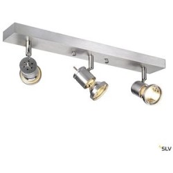 ASTO, applique et plafonnier, triple, alu brossé, 3x GU10 max. 75W