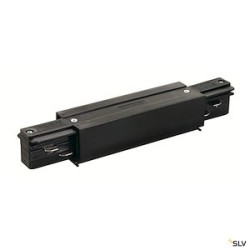 EUTRAC connecteur longitudinal avec alimentation, noir