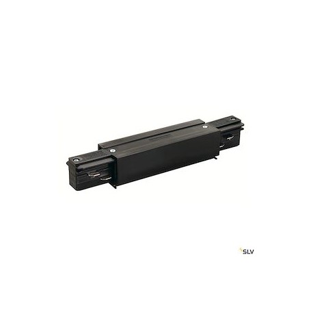 EUTRAC connecteur longitudinal avec alimentation, noir